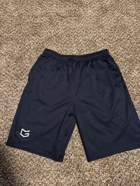 G Gradual Men's Navy Athletic Shorts with Performance Fit